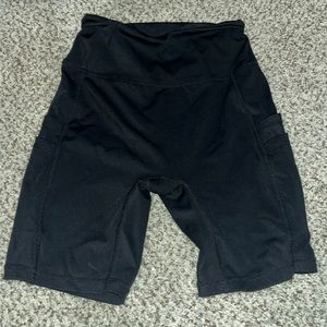 black biker shorts. size S